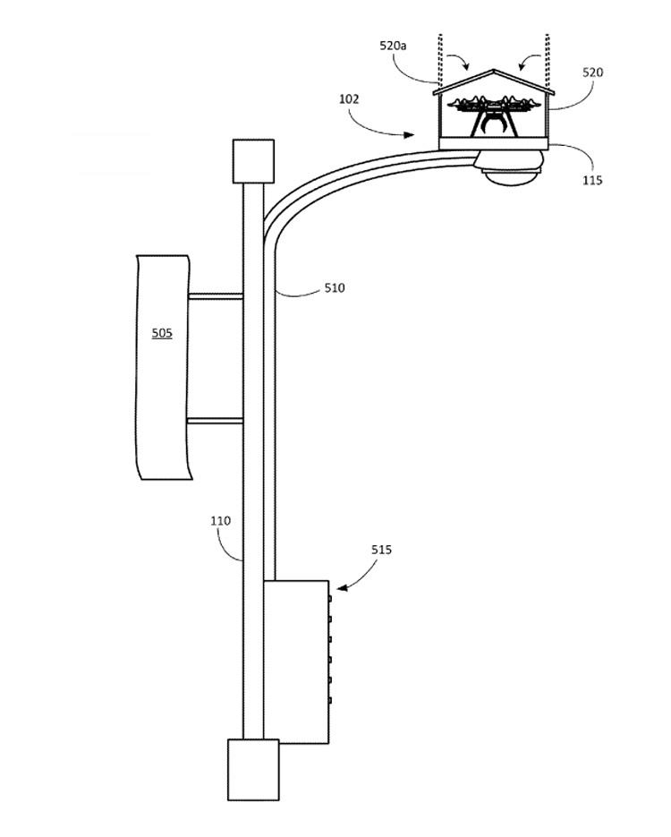 Nieuwe patenten Amazon tonen thuishavens voor bezorgdrones